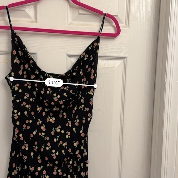 Bebe size medium black & floral midi/maxi dress 🌼🌸 - Picture 5 of 6